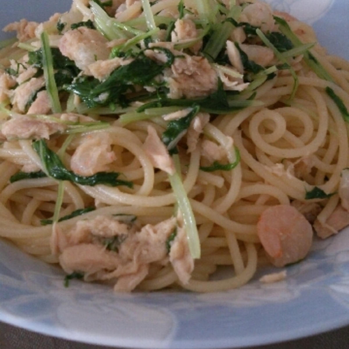 ツナと水菜とエビの和風パスタ レシピ 作り方 By Revolook 楽天レシピ ツナと水菜とエビの和風パスタ レシピ 作り方 By Revolook 楽天レシピ